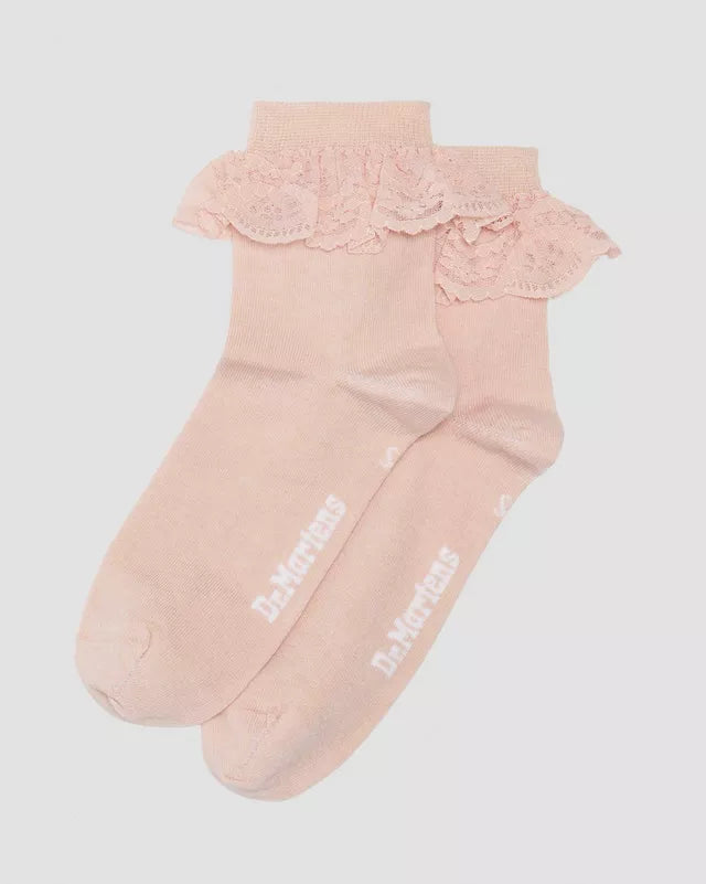 DR. Martens Frill Sock Organic Cotton Blend - Powder Pink