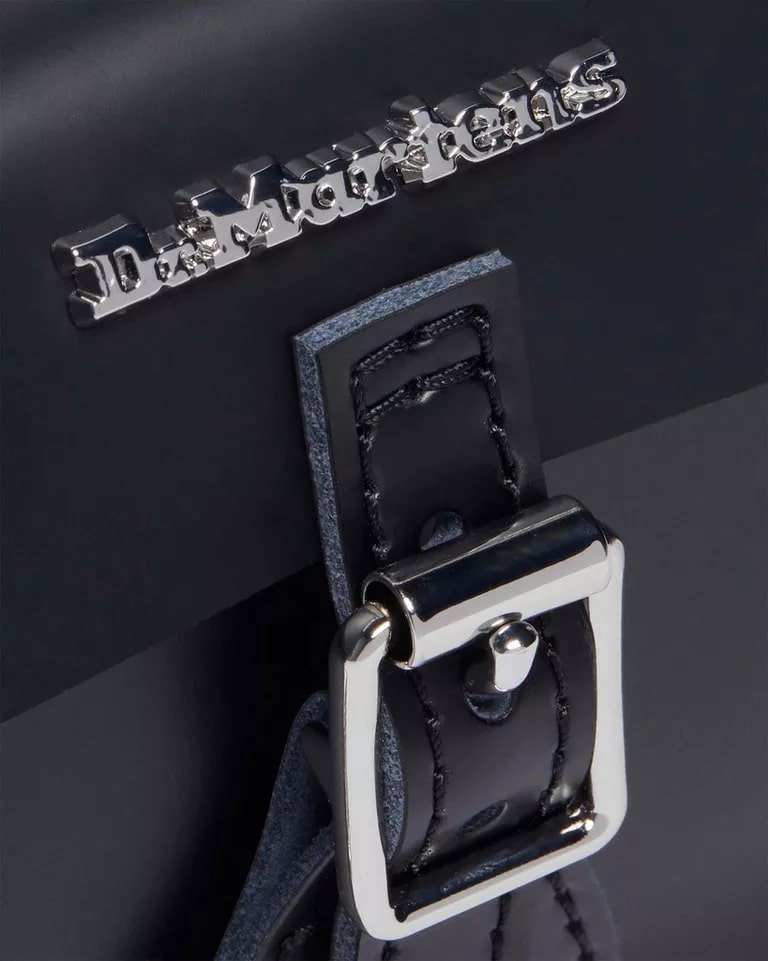 Dr Martens 5" Leather Satchel - Black Kiev & Black Smooth