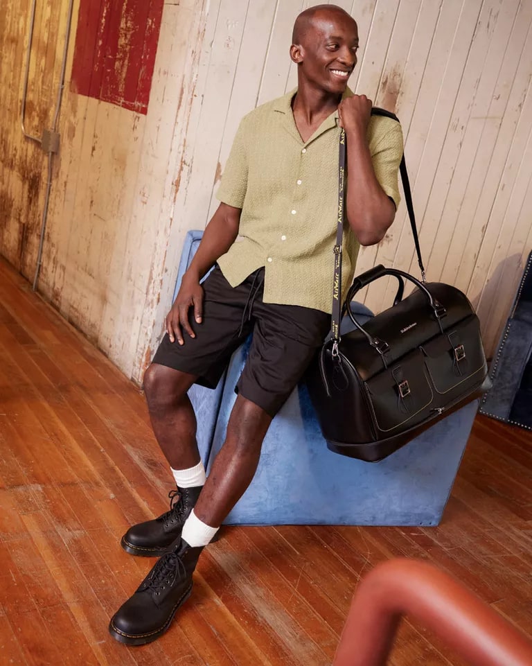 Dr. Martens City Living Weekender Bag - Black Kiev & Black Smooth