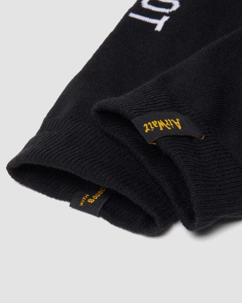 Dr. Martens Not Ordinary Logo Sock Organic Cotton Blend - Black