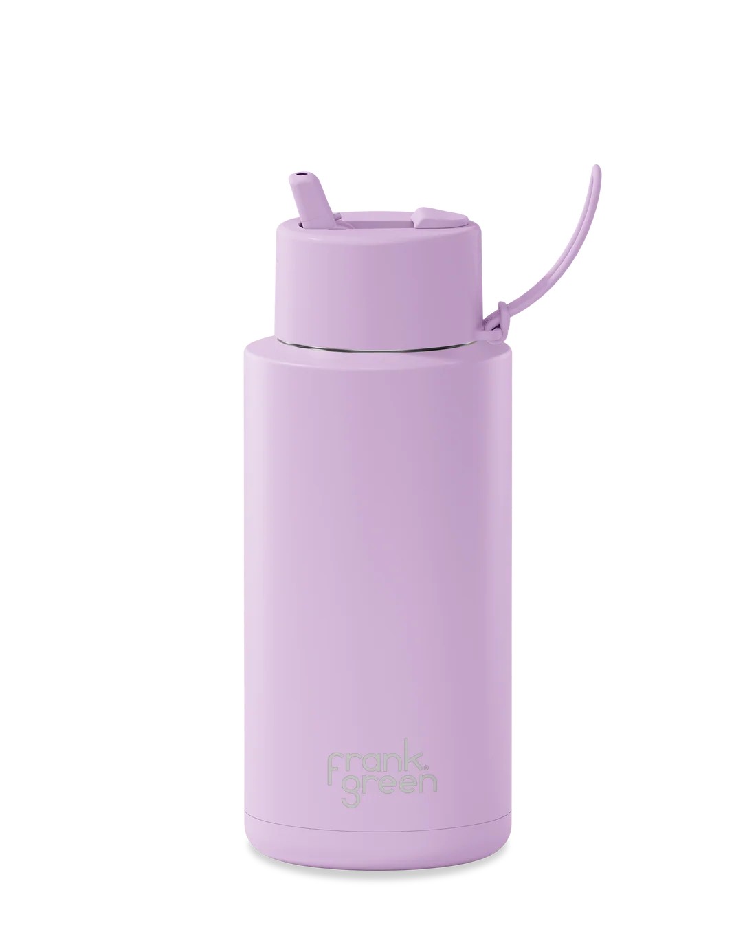 Frank Green Lilac Haze Ceramic Reusable Bottle with Flip Straw Lid 1000ml (34oz)