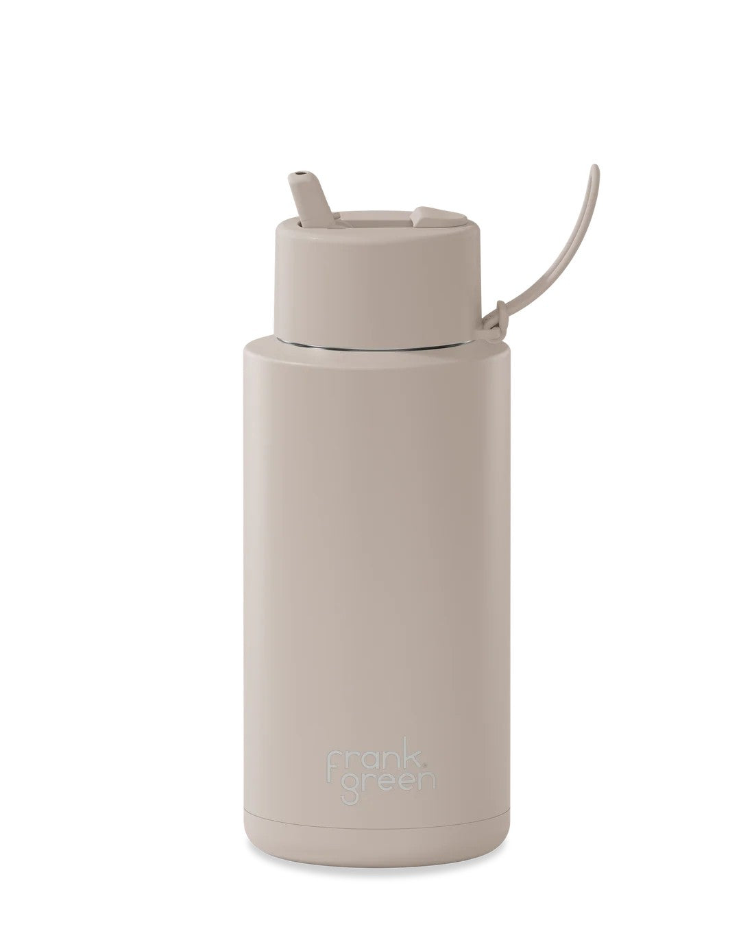 Frank Green Moon Dust Ceramic Reusable Bottle with Flip Straw Lid 1000ml (34oz)