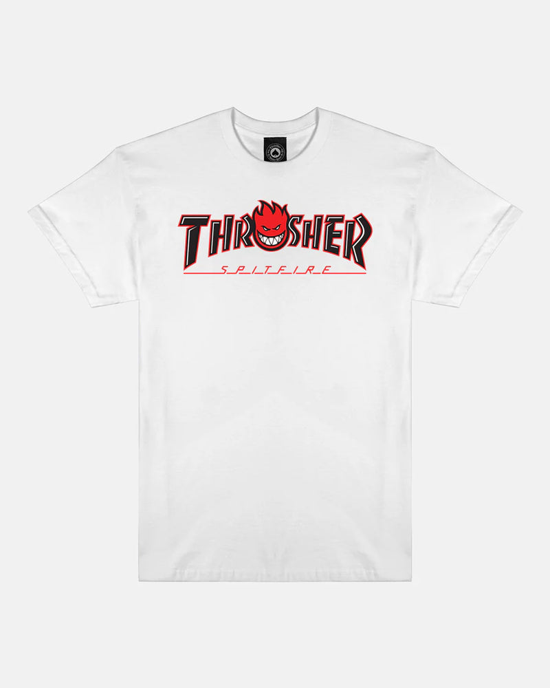 Thrasher X Spitfire Big Head Tee - White