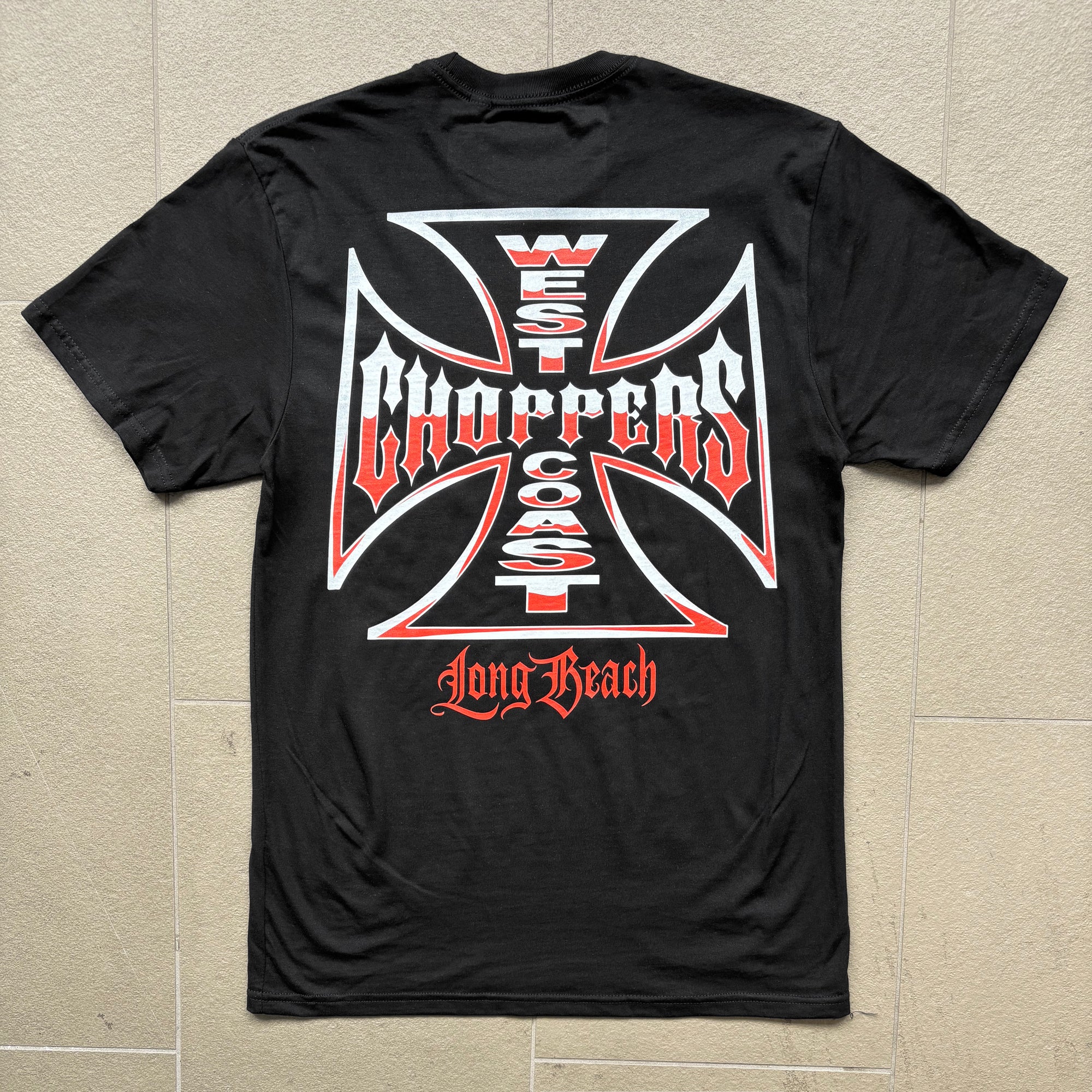 West Coast Choppers Chrome Effect Tee - Black