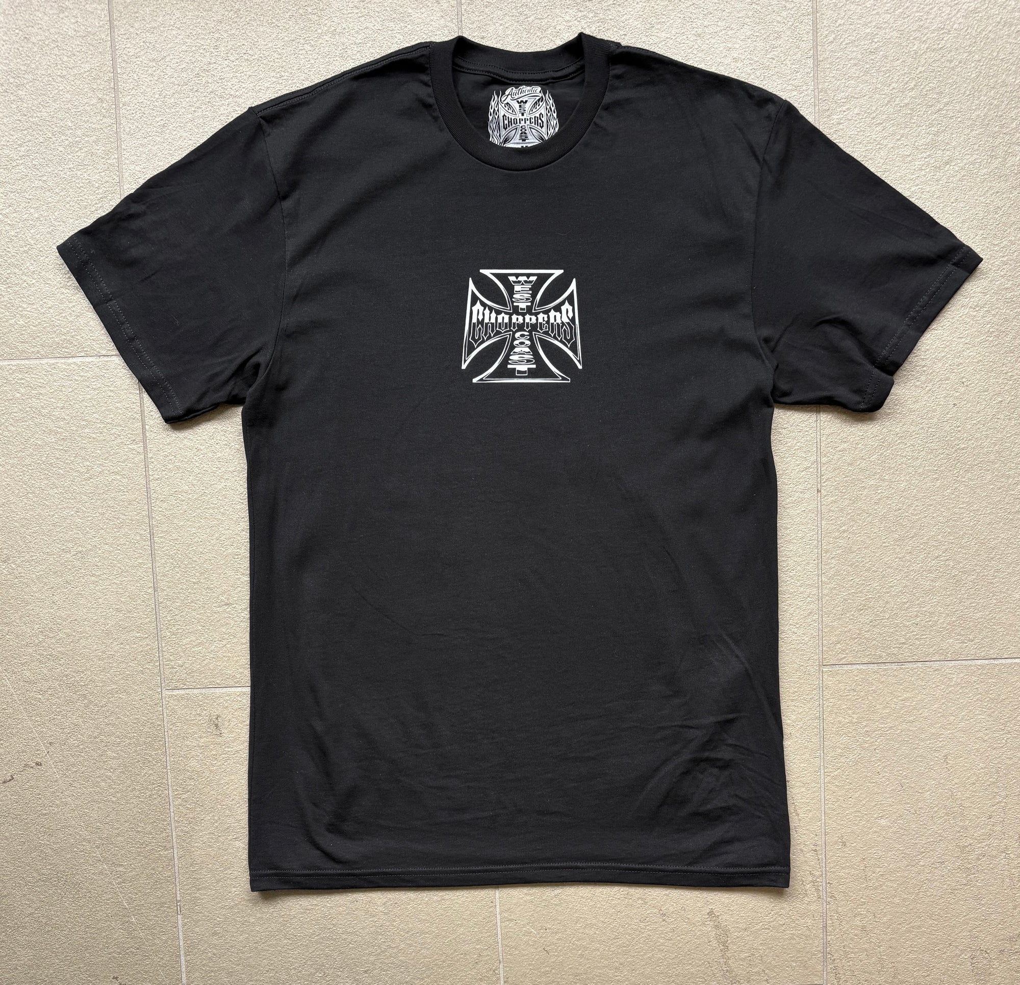West Coast Choppers Chrome Effect Tee - Black