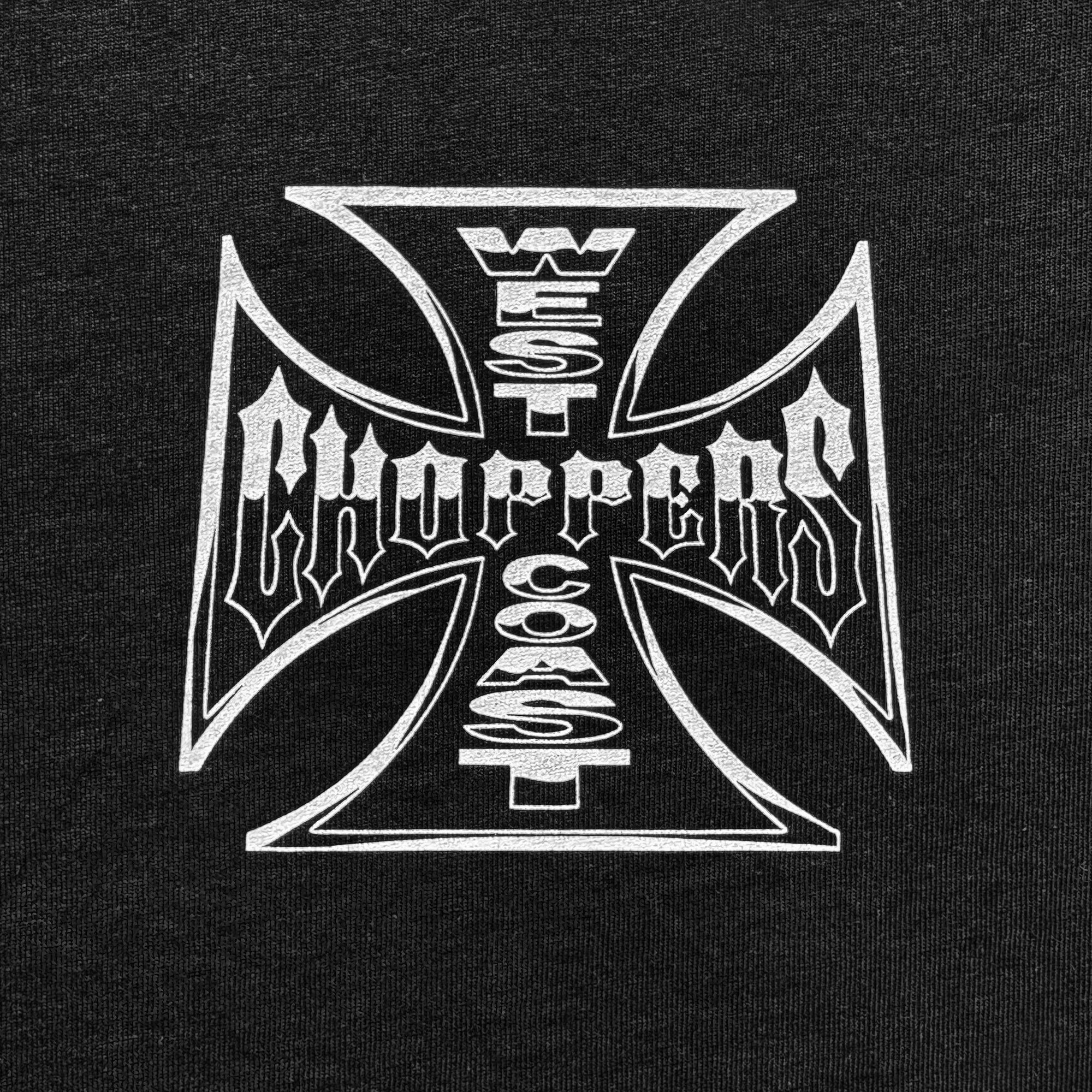 West Coast Choppers Chrome Effect Tee - Black