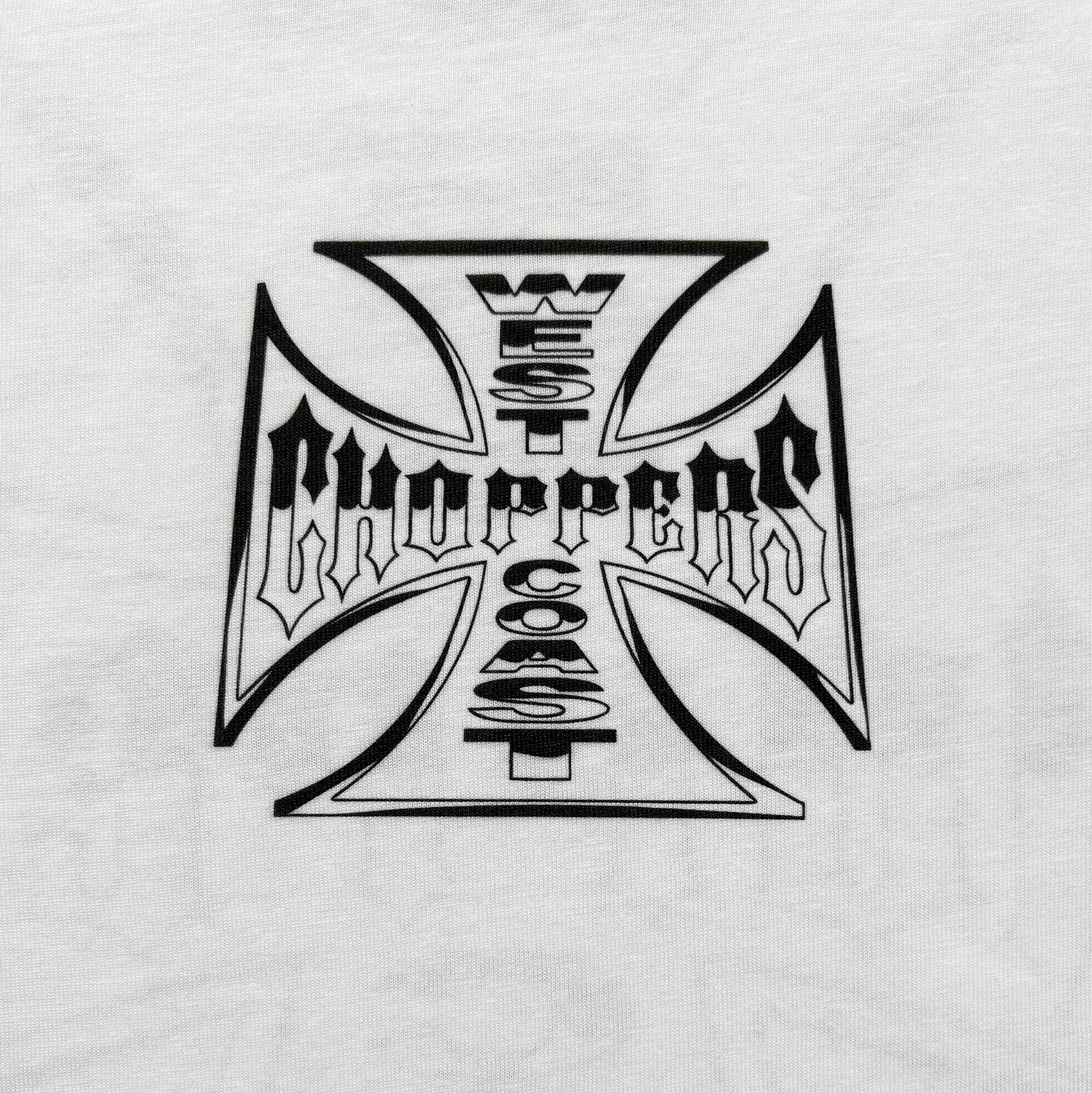 West Coast Choppers Chrome Effect Tee - White