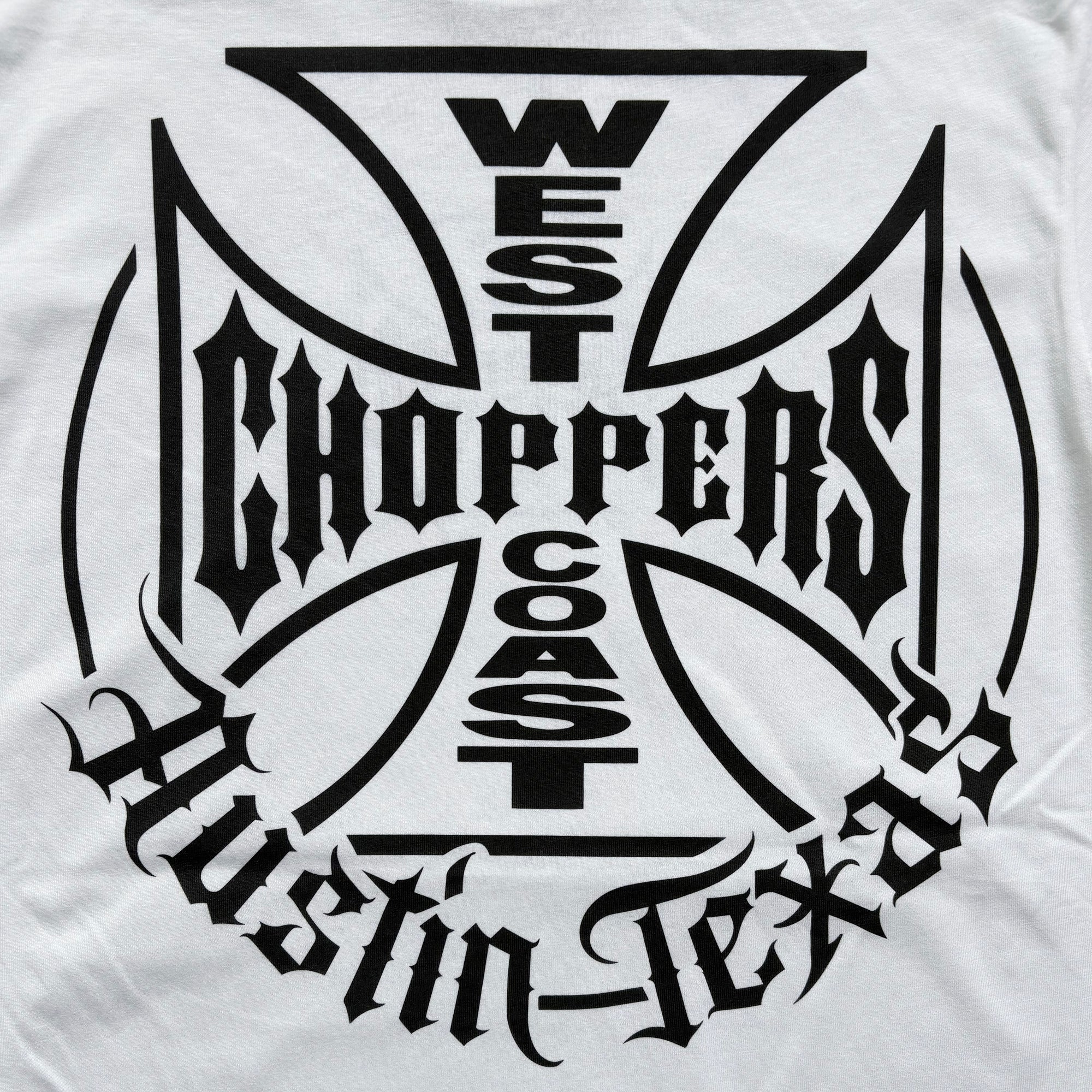 West Coast Choppers Circle Cross Tee - White