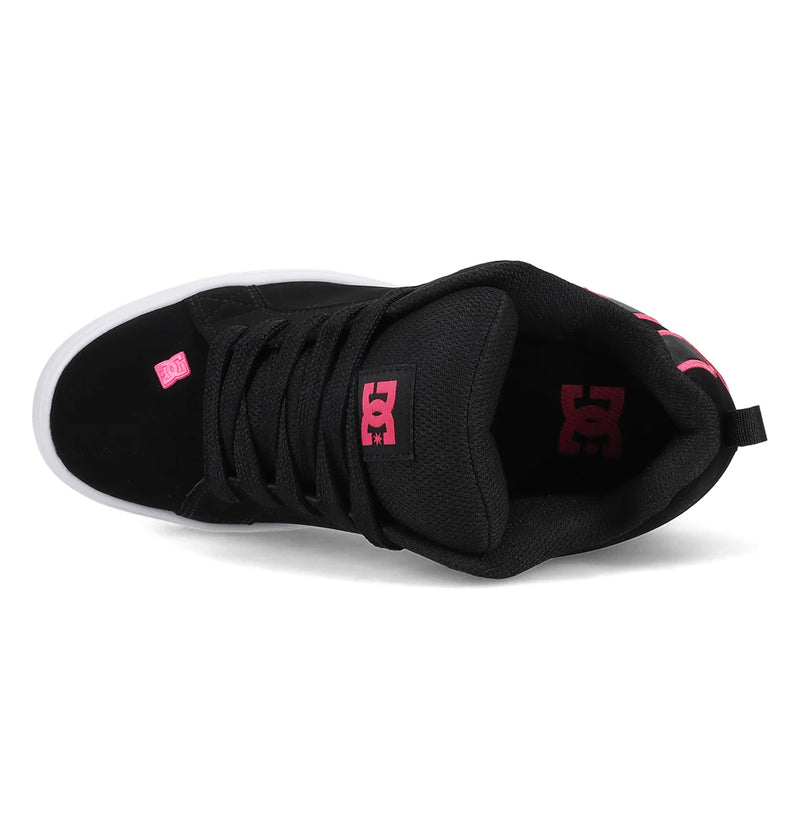 DC Court Graffik Platform - Black/Pink