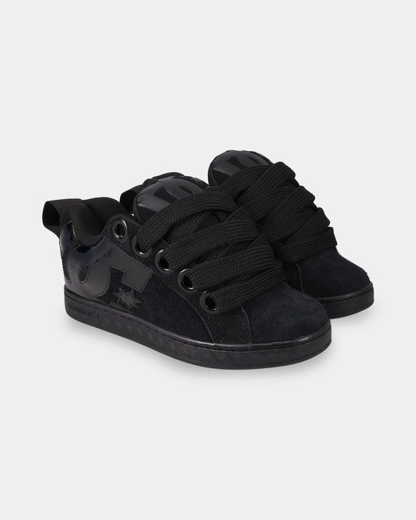 DC Womens Court Graffik Puff - Black/Black/Black