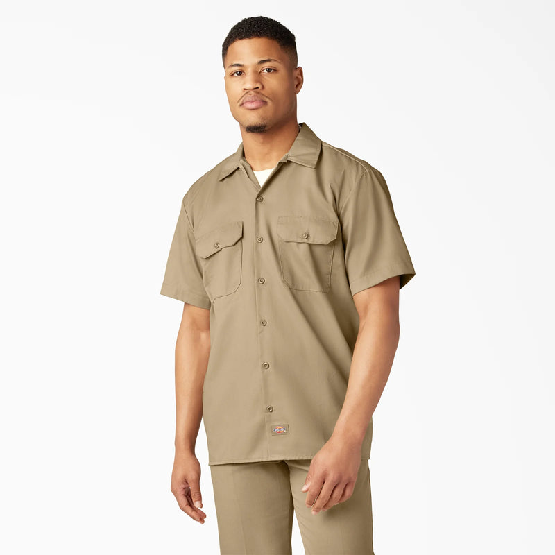 Dickies 1574 Mens Short Sleeve Shirt - Khaki