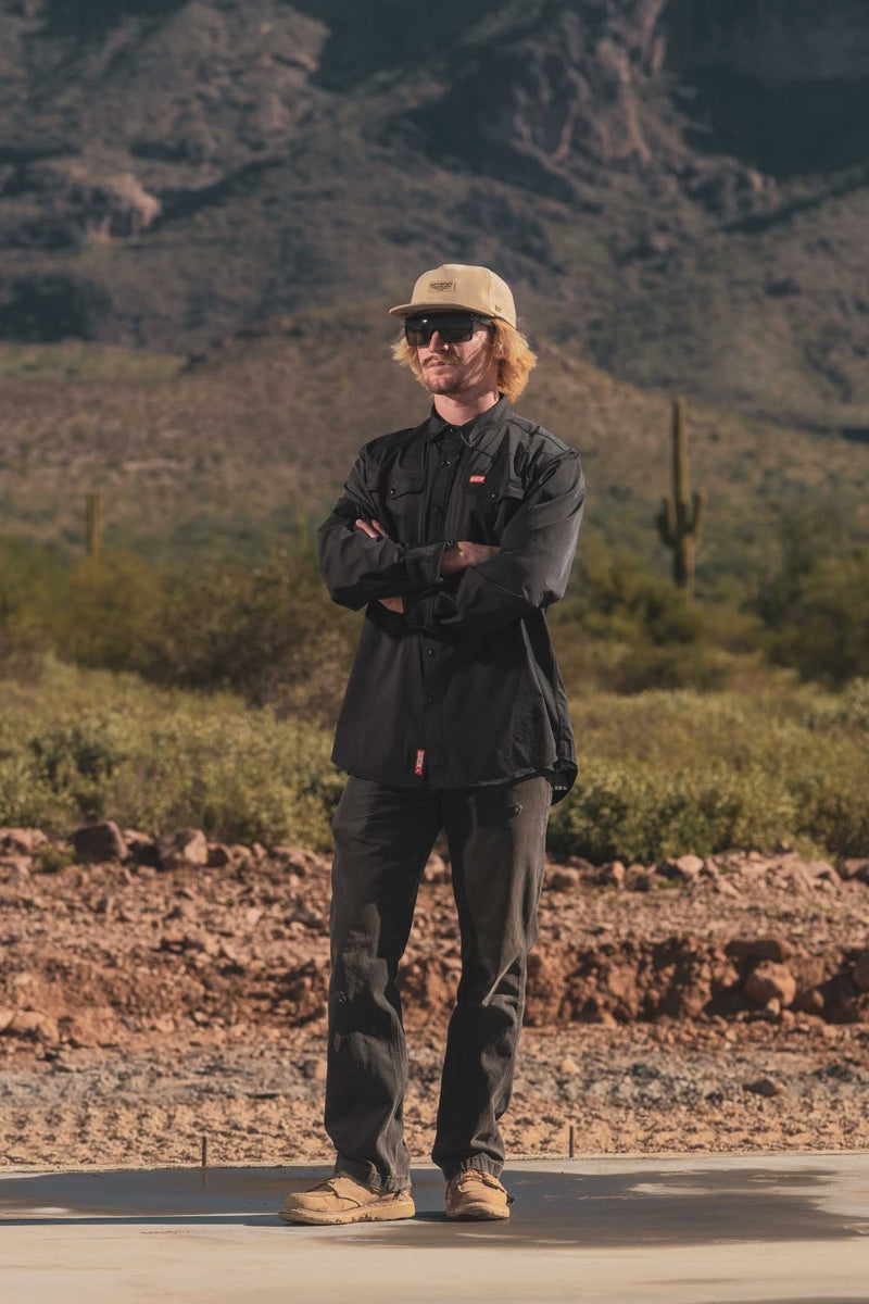 Dixxon Outdoorsman Performance Long Sleeve Shirt - Black