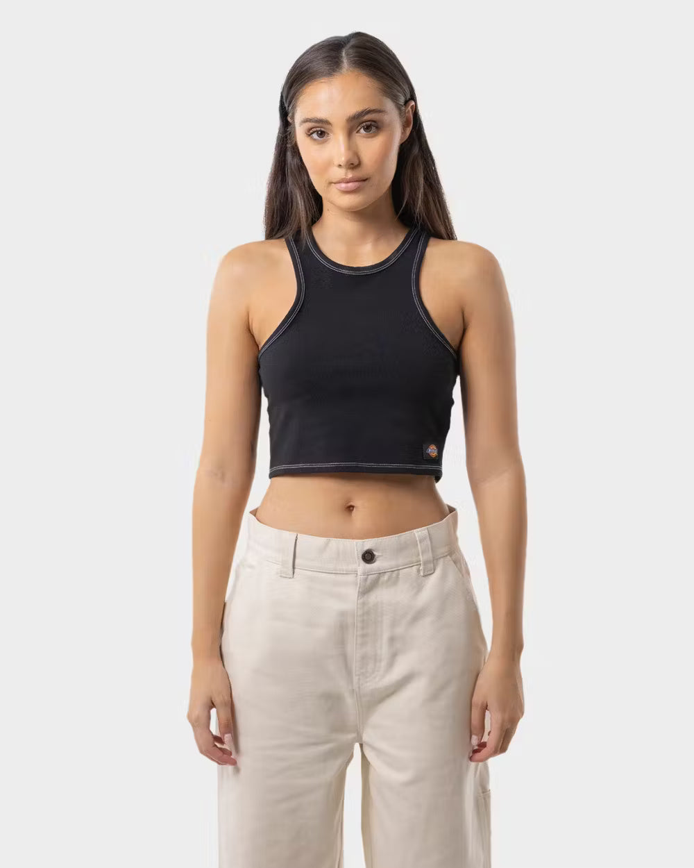 Dickies Classic Logo Racer Front Crop Tank