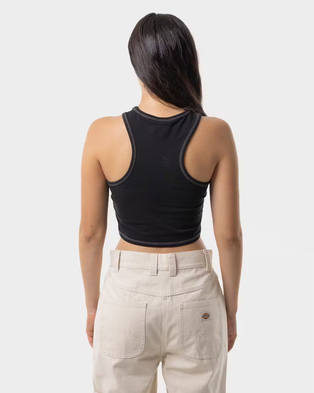 Dickies Classic Logo Racer Front Crop Tank