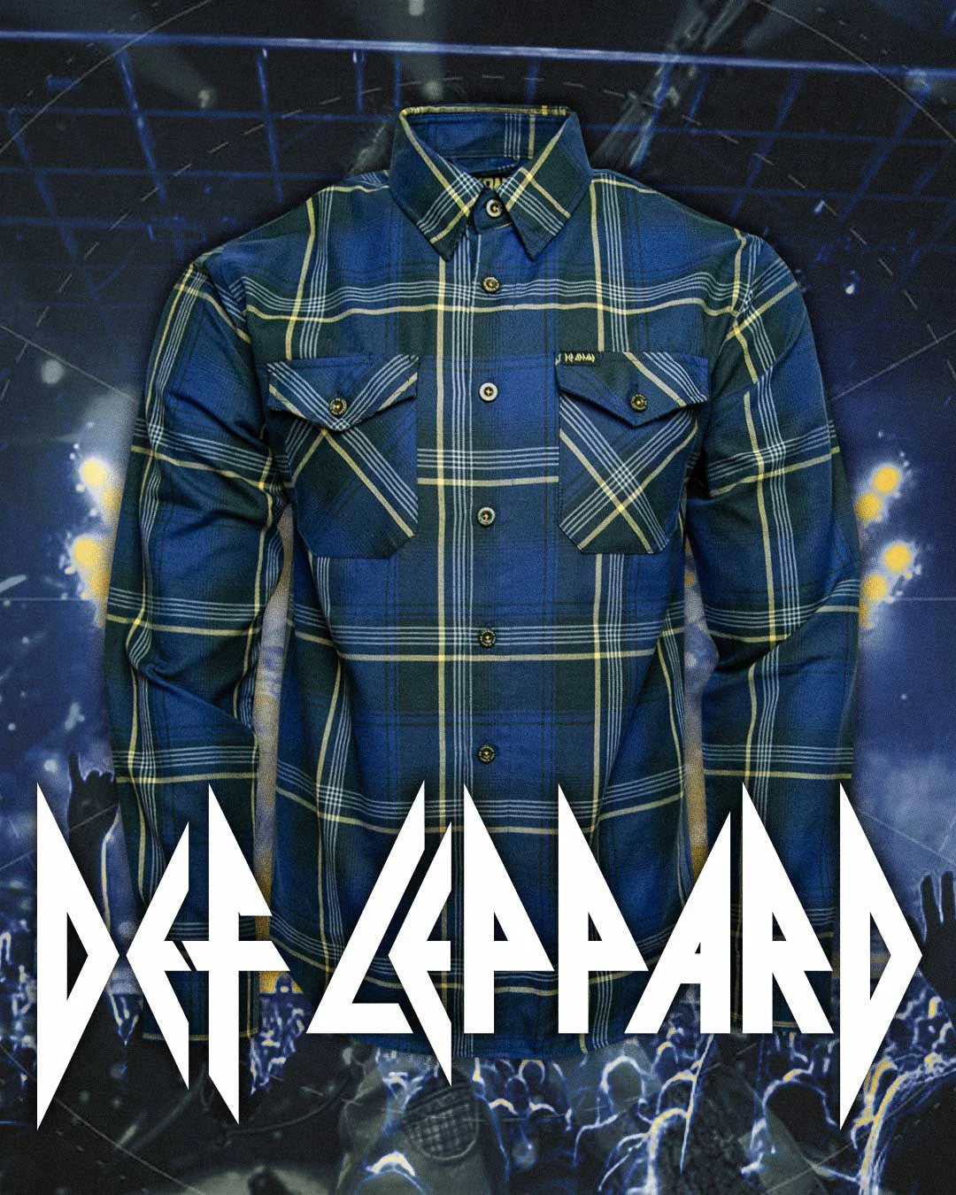 Dixxon Def Leppard - On Through The Night Flannel