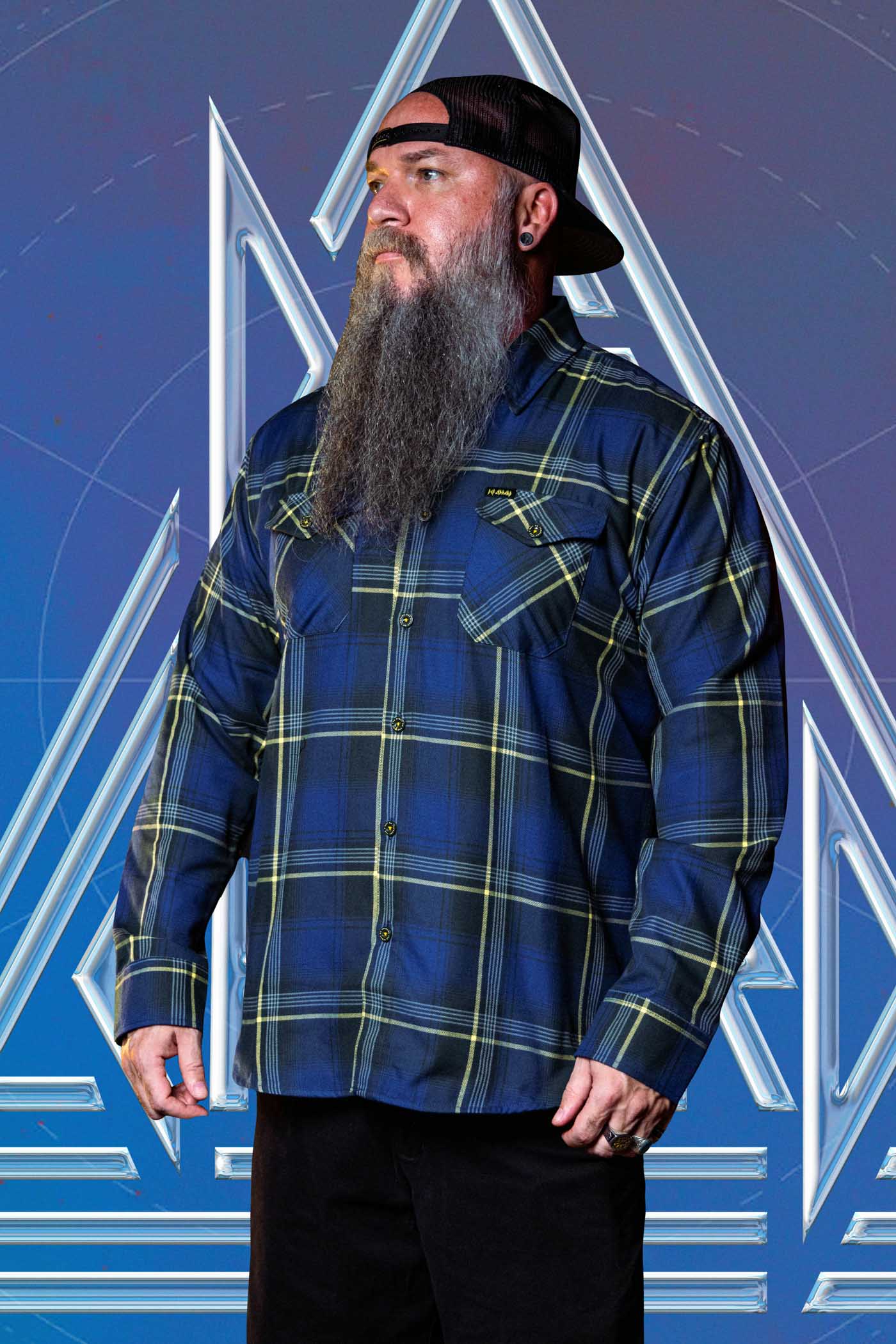 Dixxon Def Leppard - On Through The Night Flannel