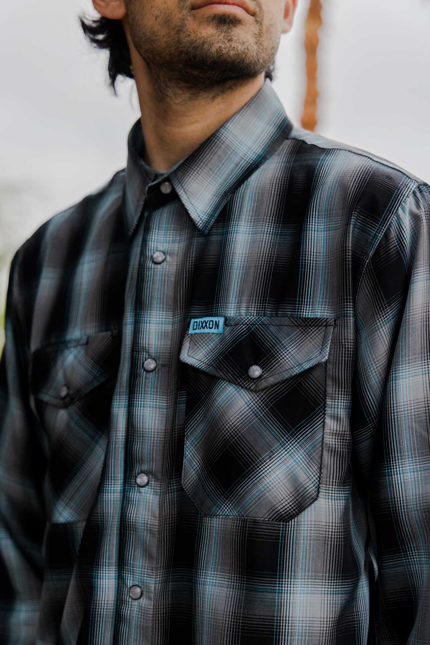 Dixxon Morning Fog Bamboo Long Sleeve Flannel