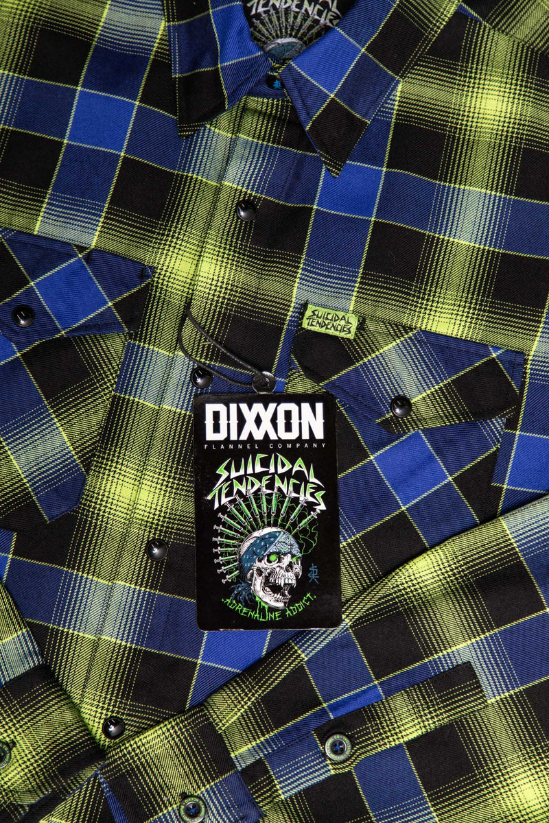 Dixxon Suicidal Tendencies Adrenaline Addict Flannel