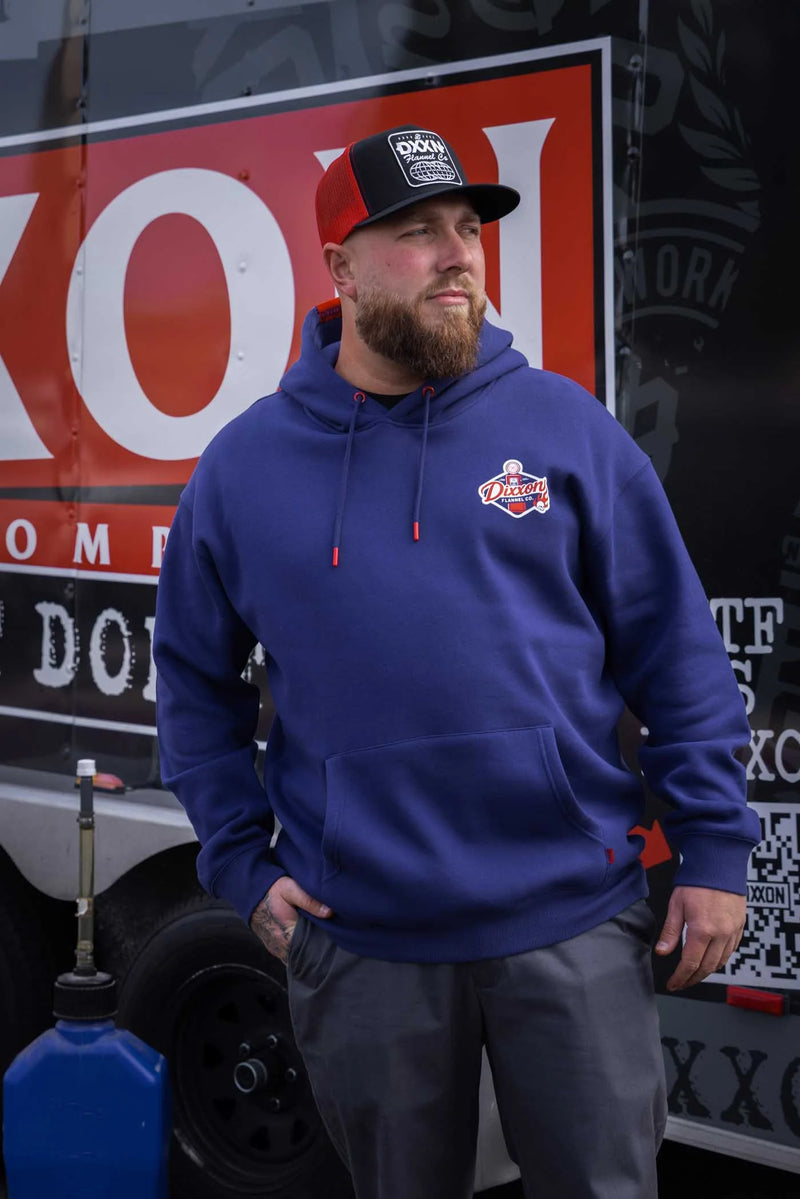 Dixxon Petrol Pullover Hood - Navy