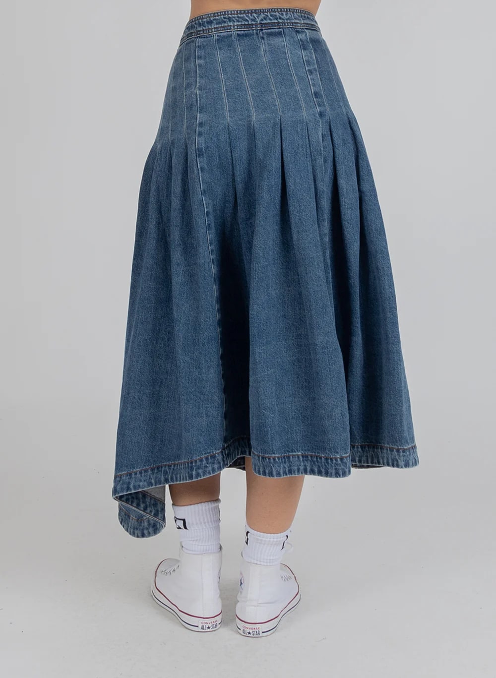 Federation Present Skirt - Washed Blue