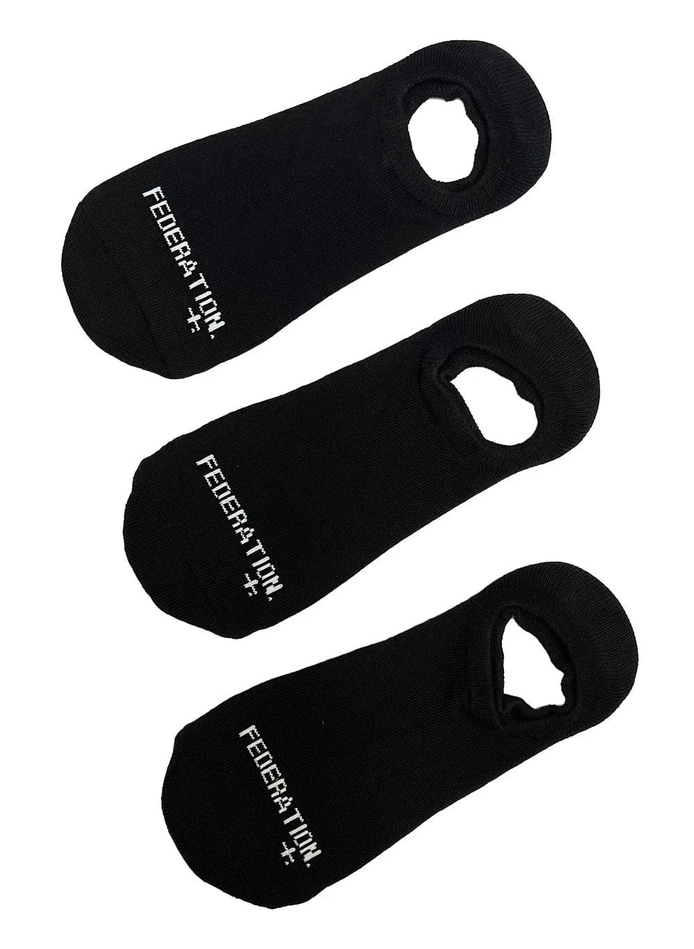 Federation Secret Socks 3 Pack - Black