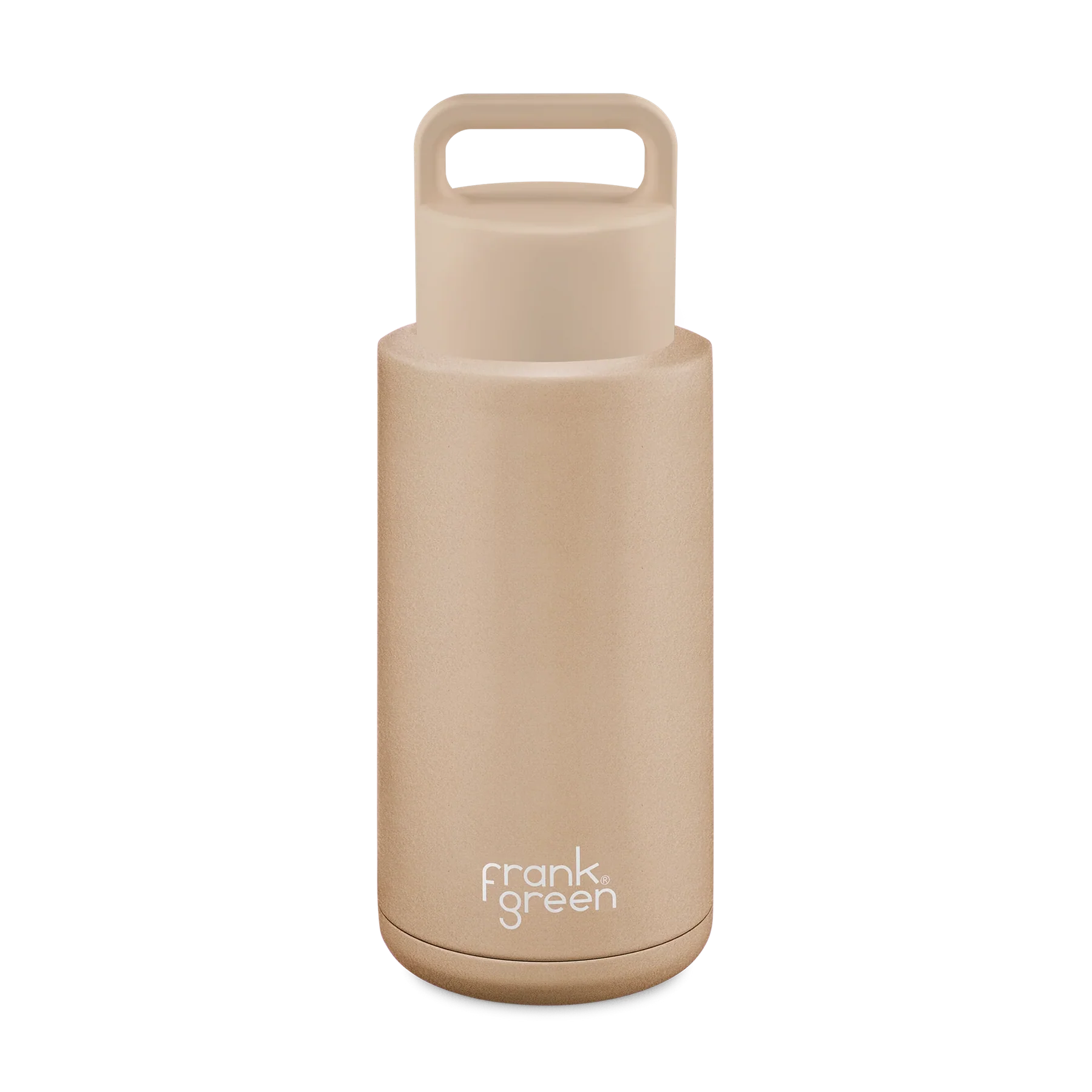 Frank Green Soft Stone Reusable Bottle (Grip Finish) with Grip Lid - 1,000ml (34oz)