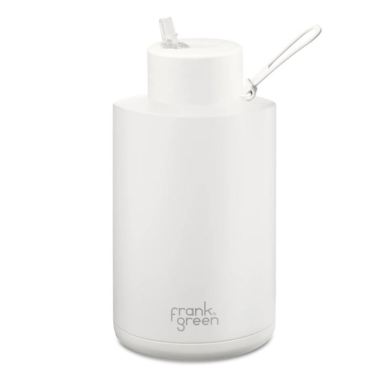 Frank Green Cloud Ceramic Reusable Bottle with Straw Lid 2,000ml (68oz)