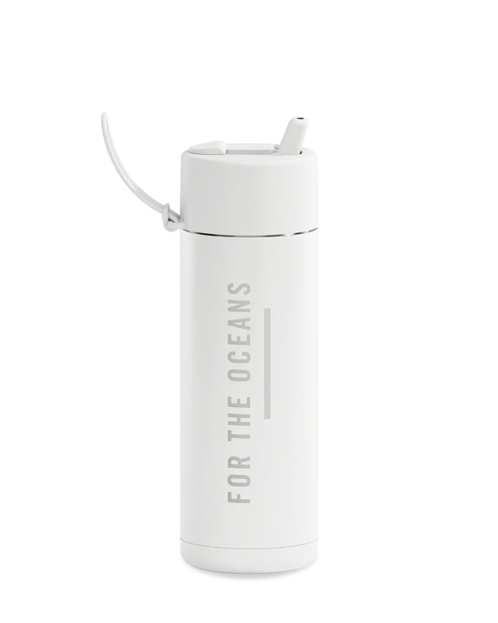 Frank Green Parley Reusable Bottle Cloud with Flip Straw Lid 595ml (20oz)