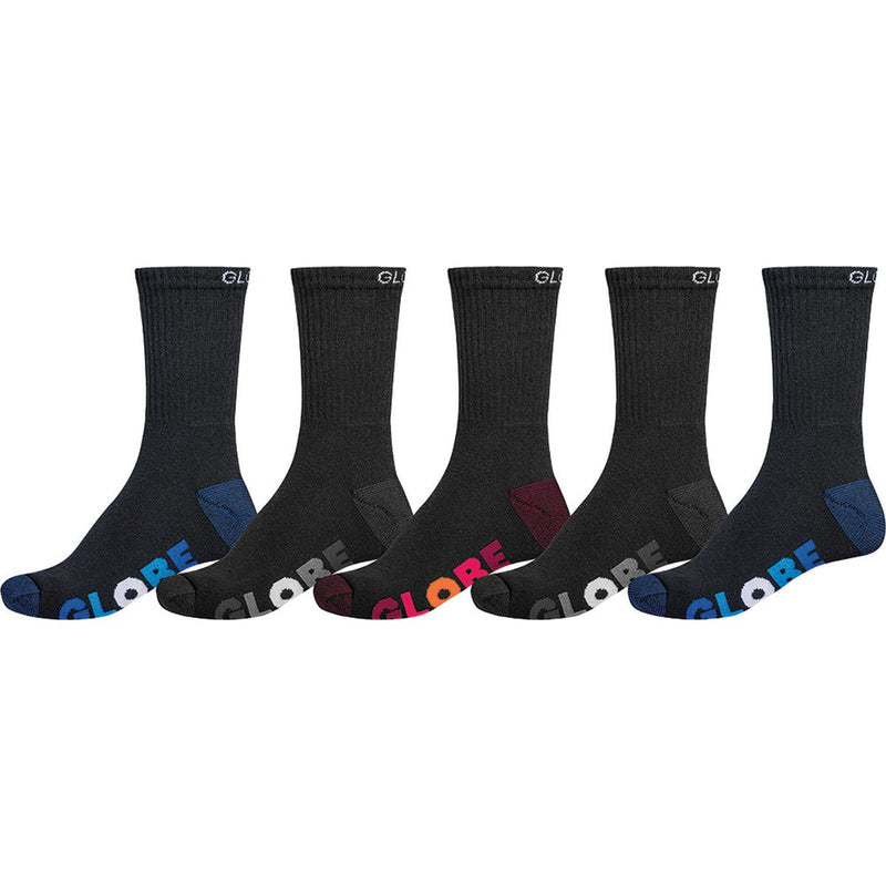 Globe Boys Multi Stripe Crew Socks 5 Pack