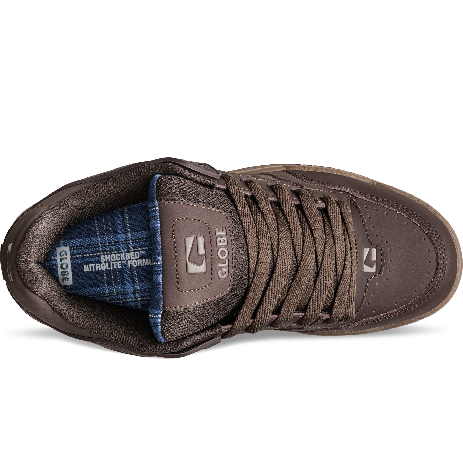 Globe Tilt - Brown / Blue / Tartan