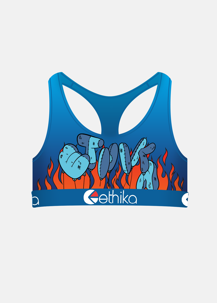 Ethika Girls Down In Flames Sports Bra