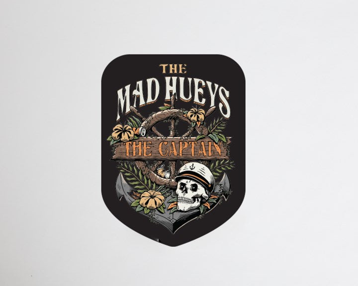 The Mad Hueys Shipwrecked Captain Sticker