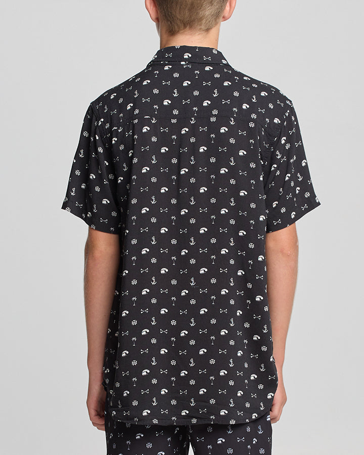 The Mad Hueys ANCHOR BONES | YOUTH WOVEN SHIRT