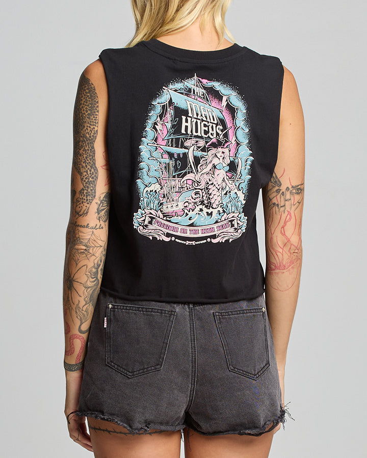 The Mad Hueys FREEDOM HIGH SEAS | WOMENS CROP MUSCLE