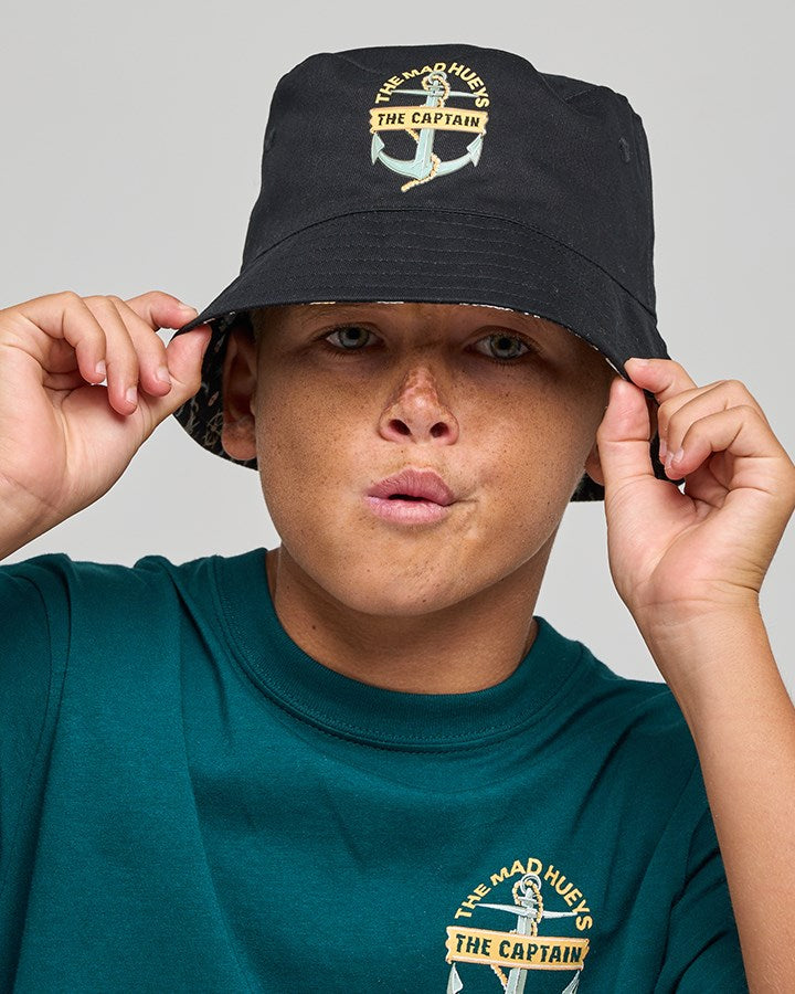 The Mad Hueys CROC CAPTAIN | YOUTH REVERSIBLE BUCKET HAT