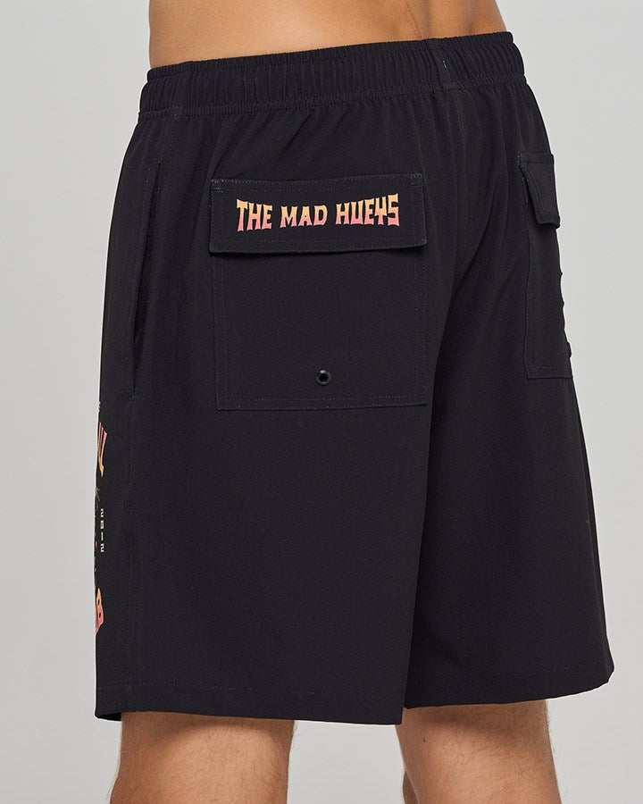 The Mad Hueys CAUGHT FK ALL SKULL | 19" BOAT VOLLEY SHORT
