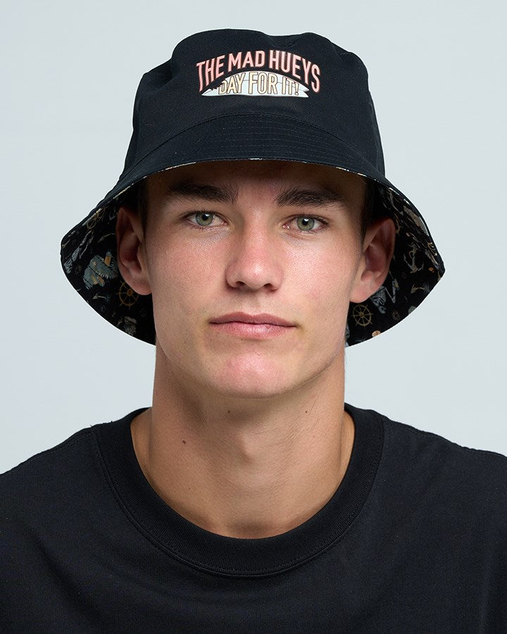 The Mad Hueys DAY FOR IT FROGGIES | REVERSIBLE BUCKET HAT
