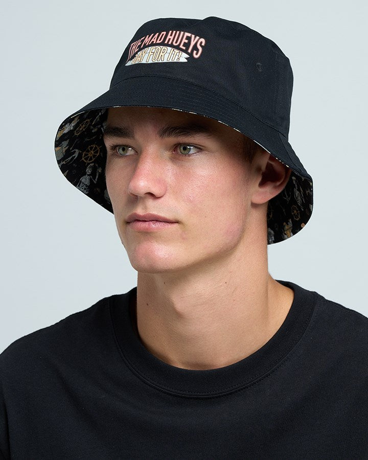 The Mad Hueys DAY FOR IT FROGGIES | REVERSIBLE BUCKET HAT