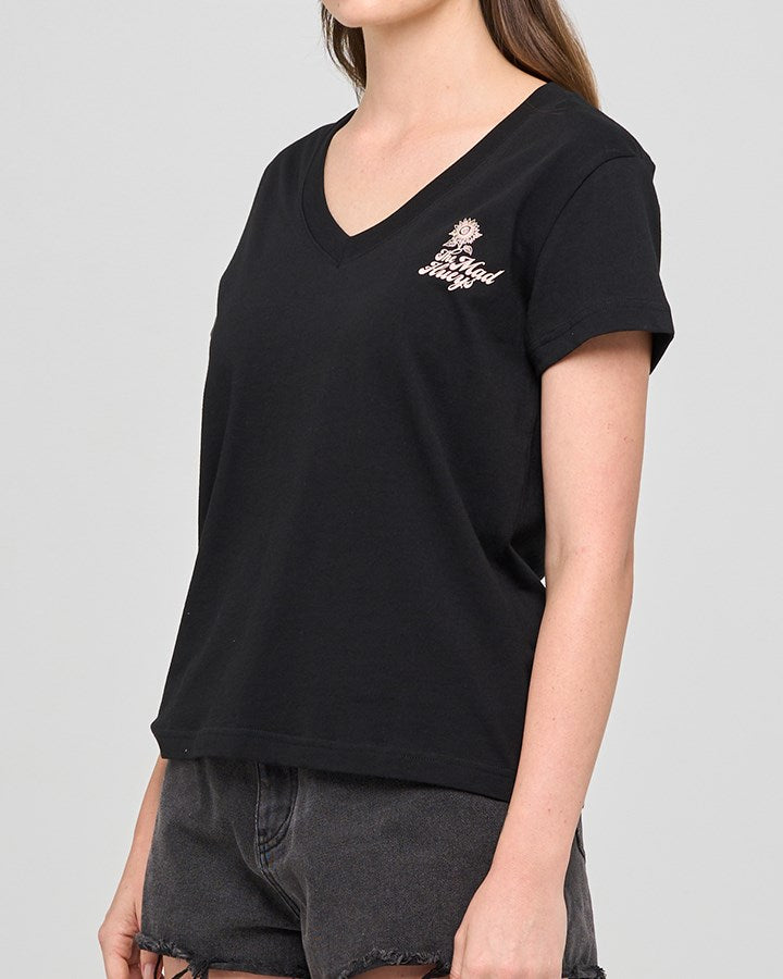 The Mad Hueys BEE ANCHOR | WOMENS V NECK TEE