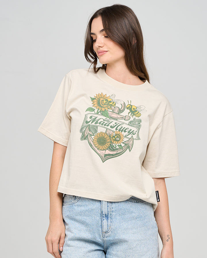 The Mad Hueys BEE ANCHOR | WOMENS BOXY TEE