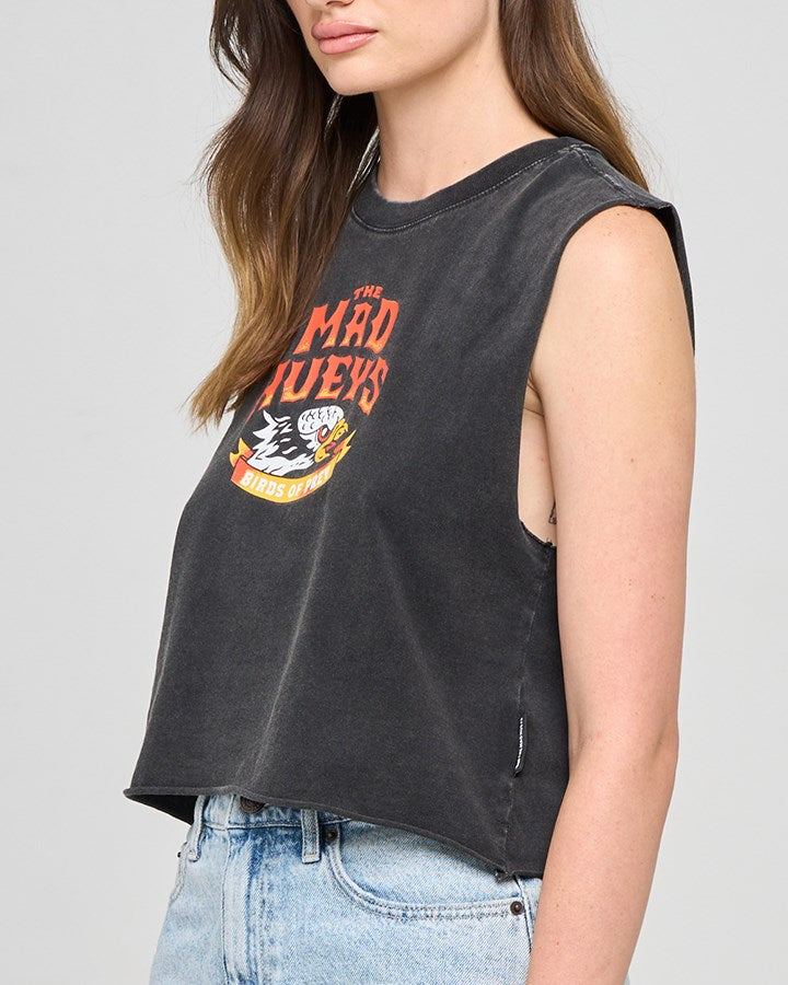 The Mad Hueys BIRDS OF PREY | WOMENS CROP MUSCLE