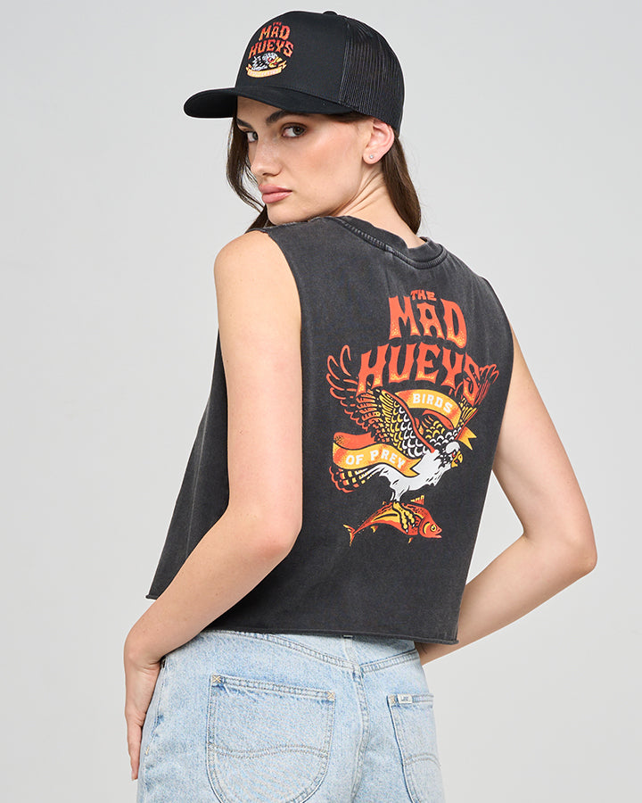 The Mad Hueys BIRDS OF PREY | WOMENS CROP MUSCLE