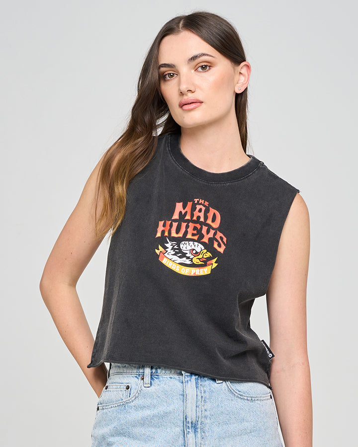 The Mad Hueys BIRDS OF PREY | WOMENS CROP MUSCLE