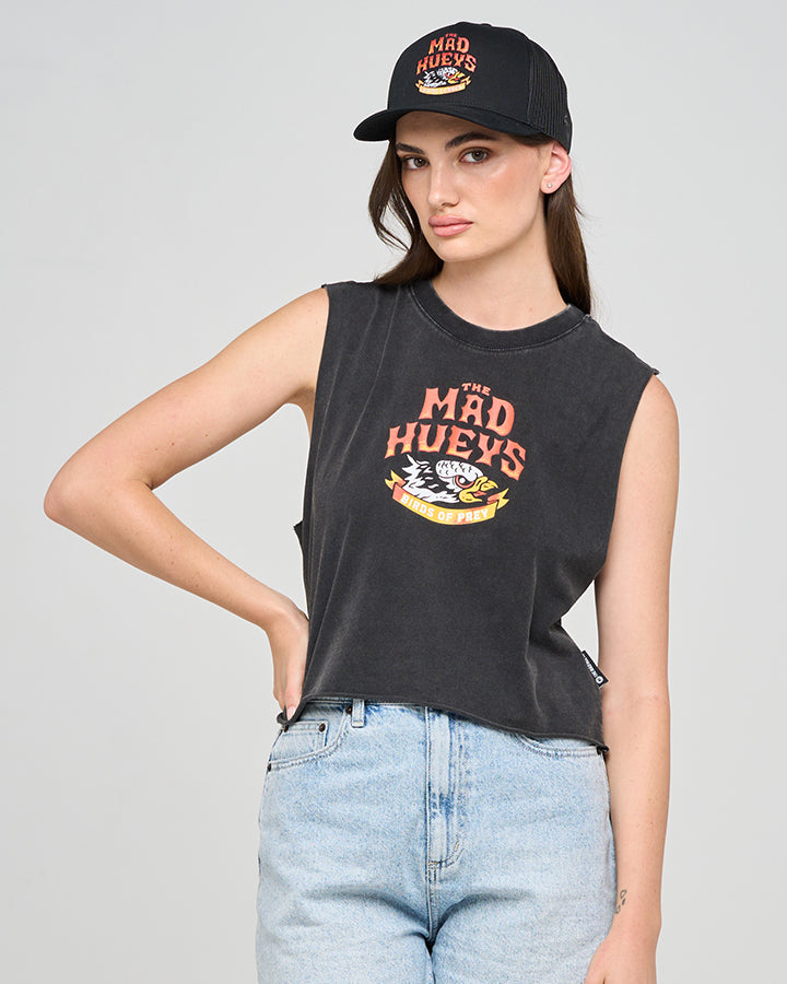 The Mad Hueys BIRDS OF PREY | WOMENS CROP MUSCLE