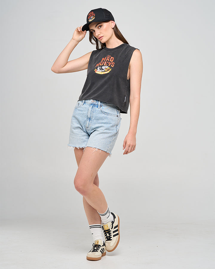 The Mad Hueys BIRDS OF PREY | WOMENS CROP MUSCLE