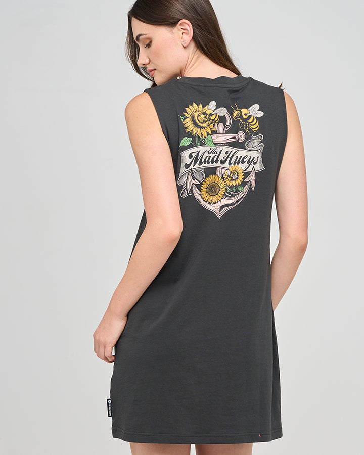 The Mad Hueys BEE ANCHOR | WOMENS MUSCLE DRESS