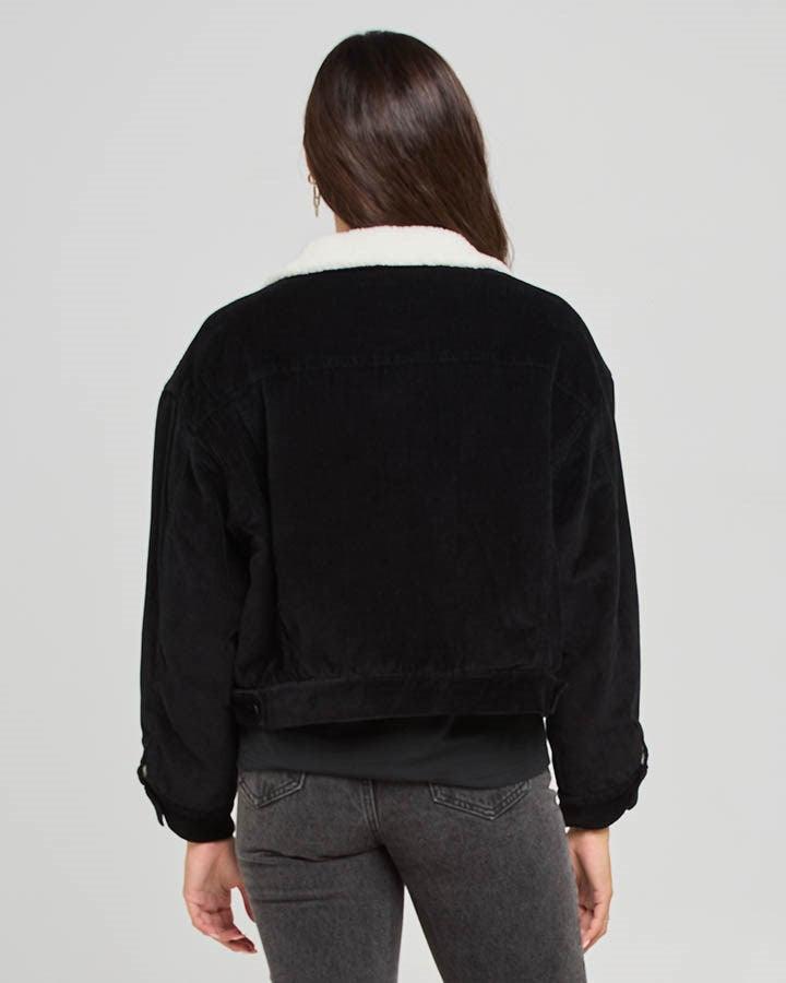 The Mad Hueys Classic Sherpa Womens Crop Cord Jacket