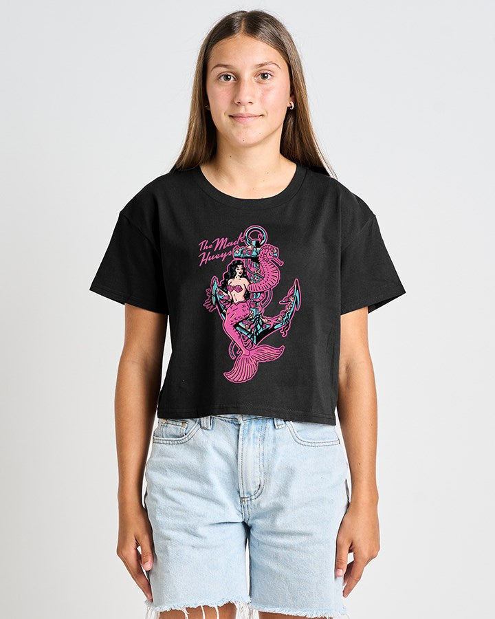 The Mad Hueys SEAHORSE | GIRLS BOXY SS TEE