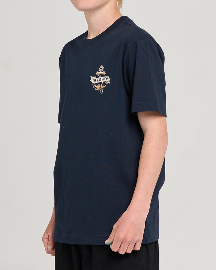 THE MAD HUEYS FLAME ANCHOR | YOUTH SS TEE
