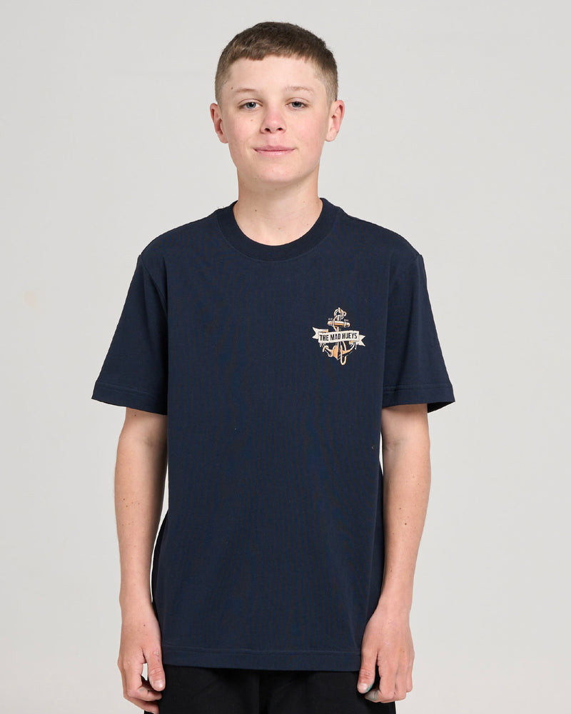 THE MAD HUEYS FLAME ANCHOR | YOUTH SS TEE